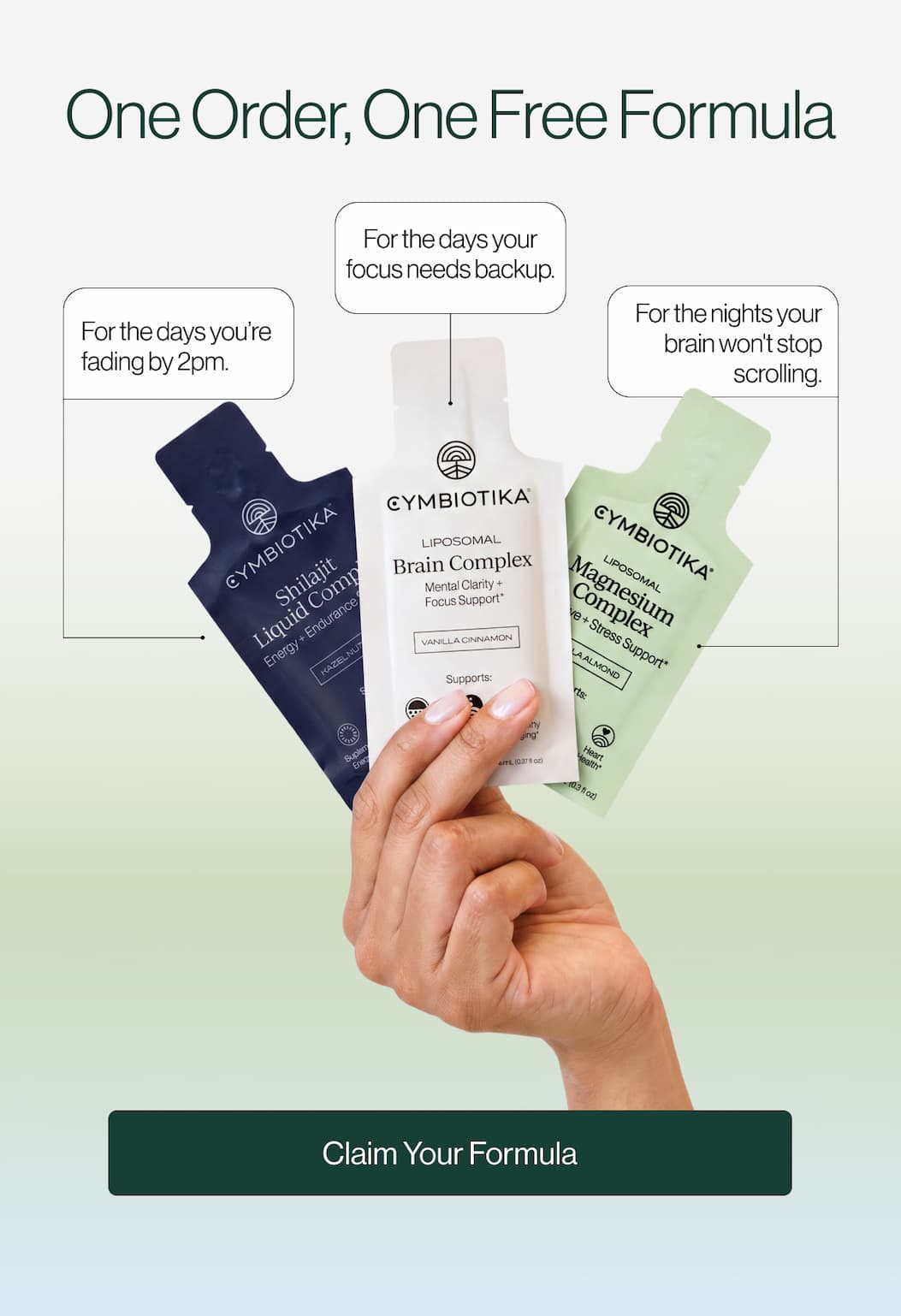 ONE ORDER, ONE FREE FORMULA