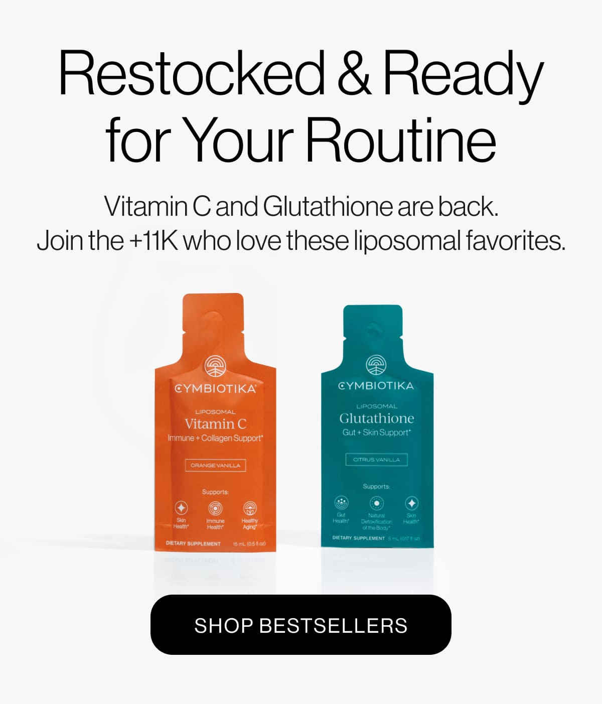 Restocked & Ready for your routine