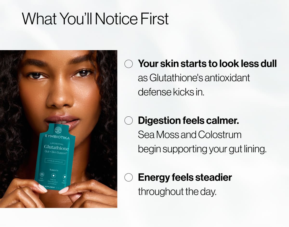 What you'll notice first