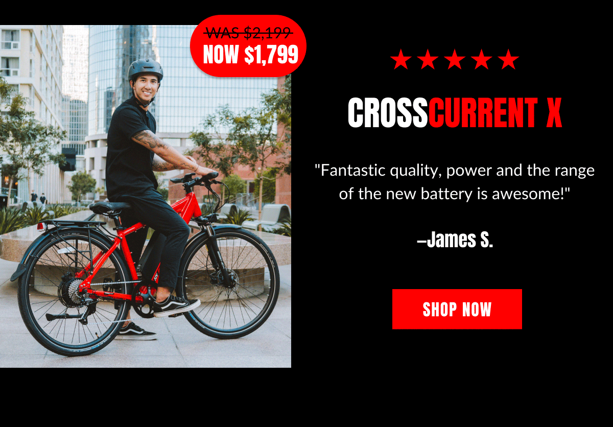 Epic savings on all CrossCurrent X models 😎 Juiced Bikes