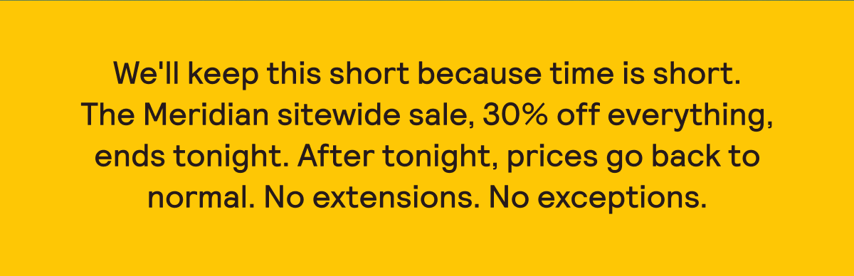 30% OFF EVERYTHING ENDS TONIGHT