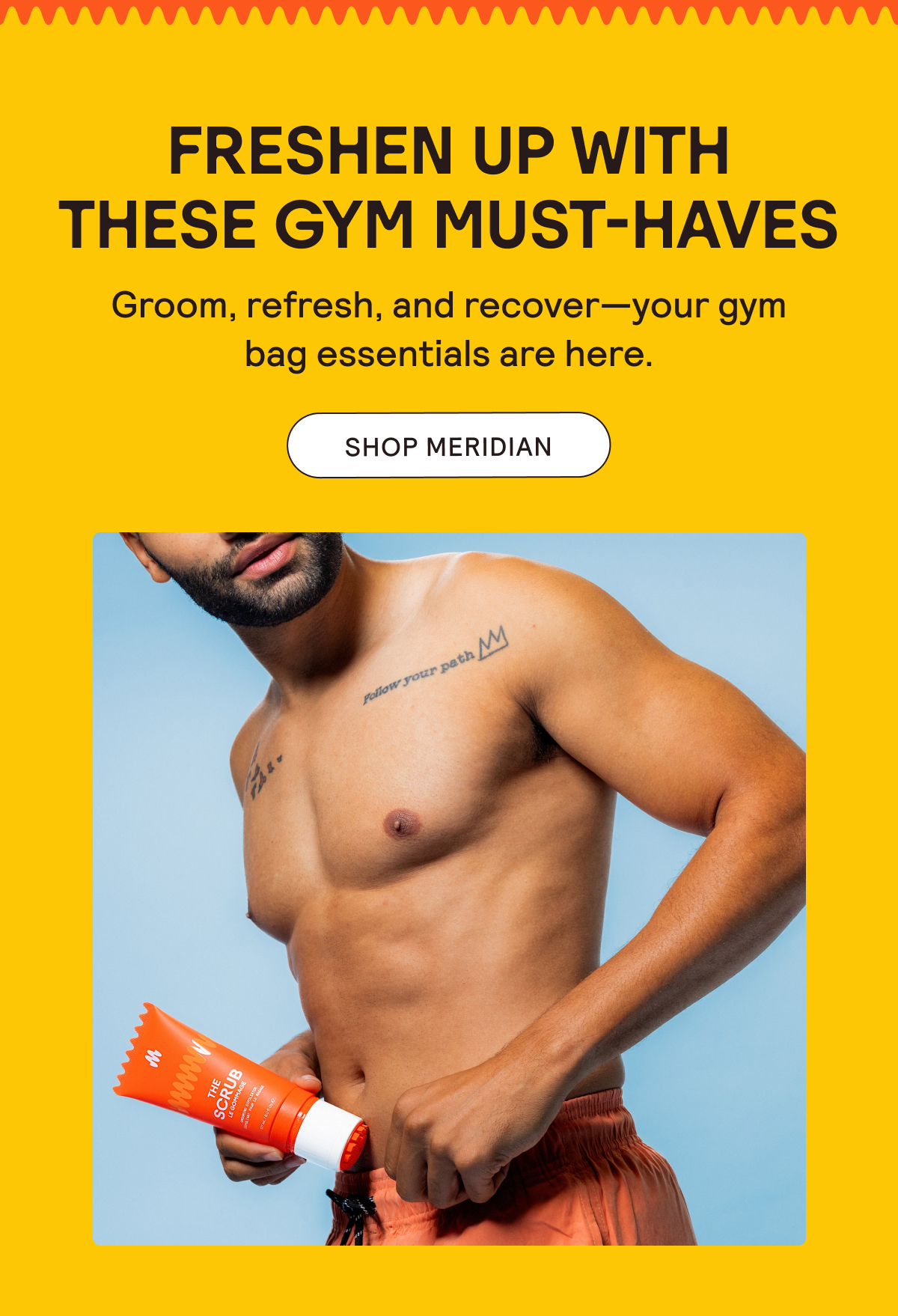 Freshen Up With These Gym Must-Haves. Shop Meridian!