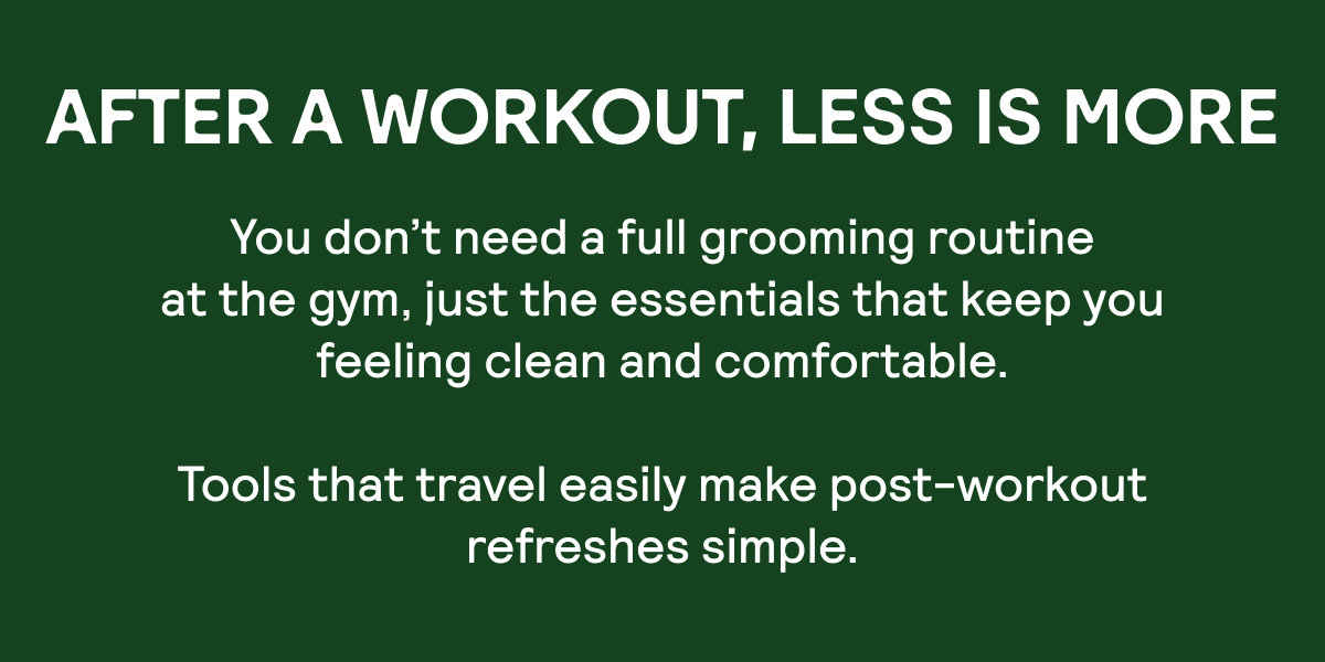 After a Workout, Less is More