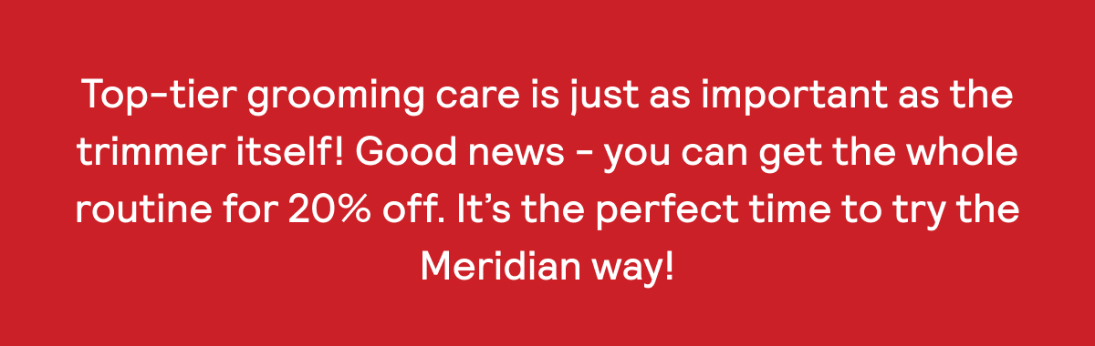 Grab some gifts or treat yourself with 20% off all things Meridian!