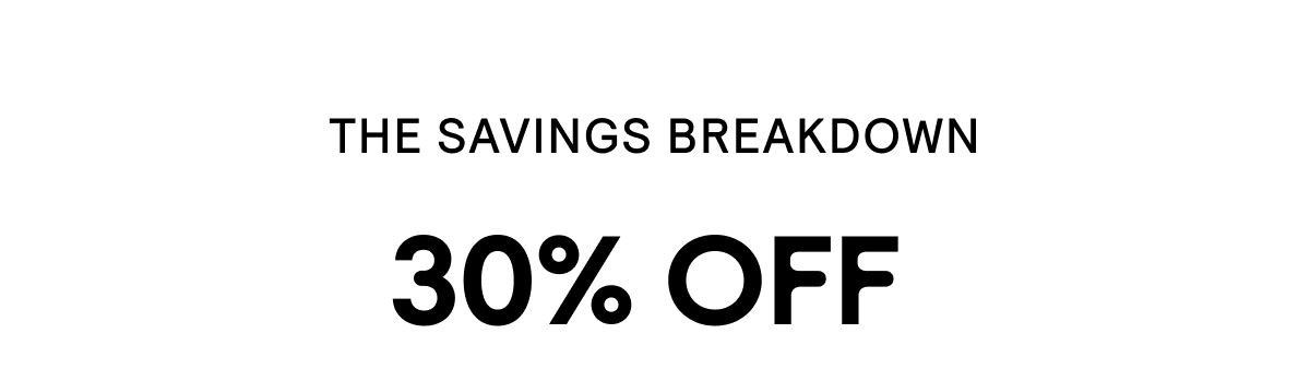 The Savings Breakdown