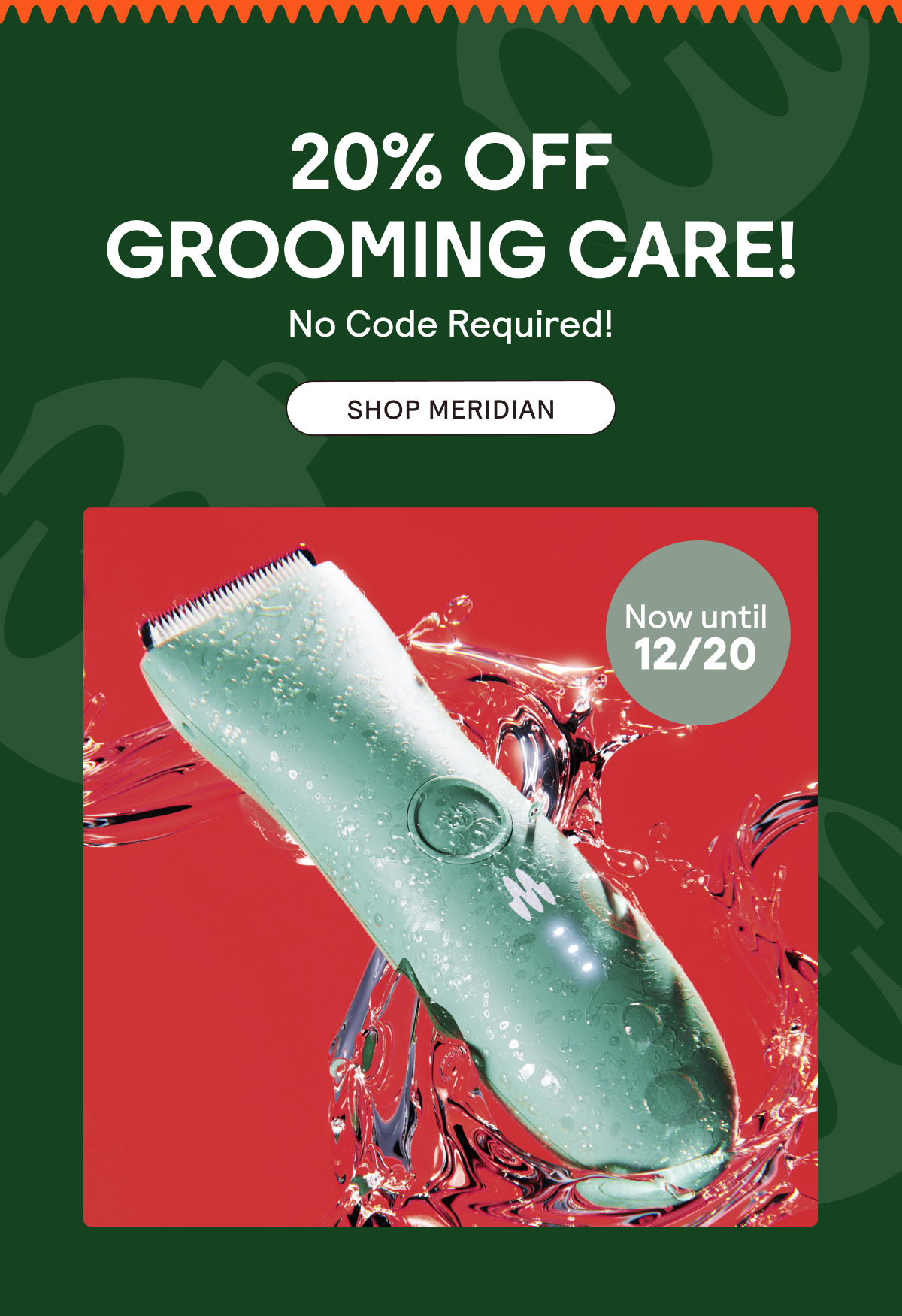 20% Off Grooming Care - No Code Required!