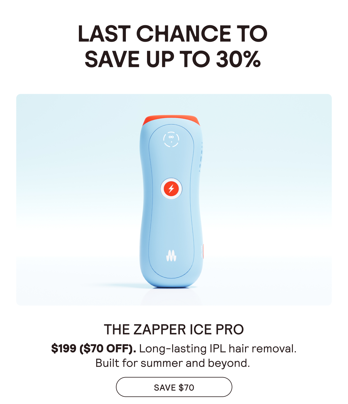 THE ZAPPER ICE PRO - SAVE $70