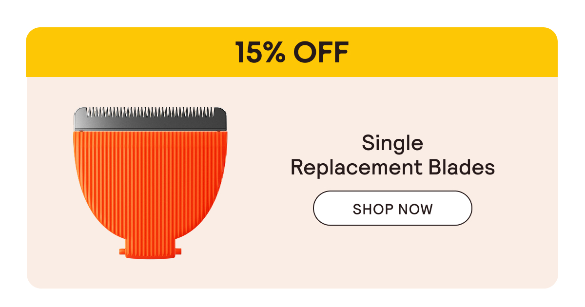 15% Off Single Replacement Blades