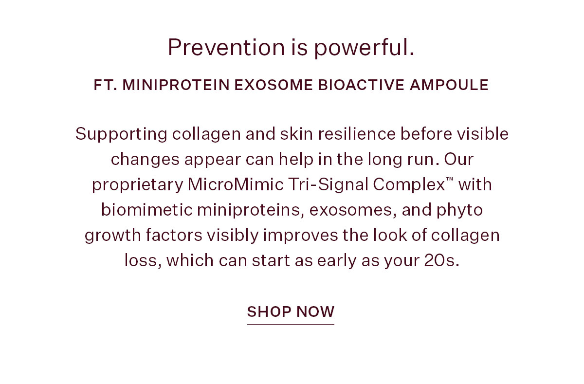 Ft. MiniProtein Exosome Bioactive Ampoule