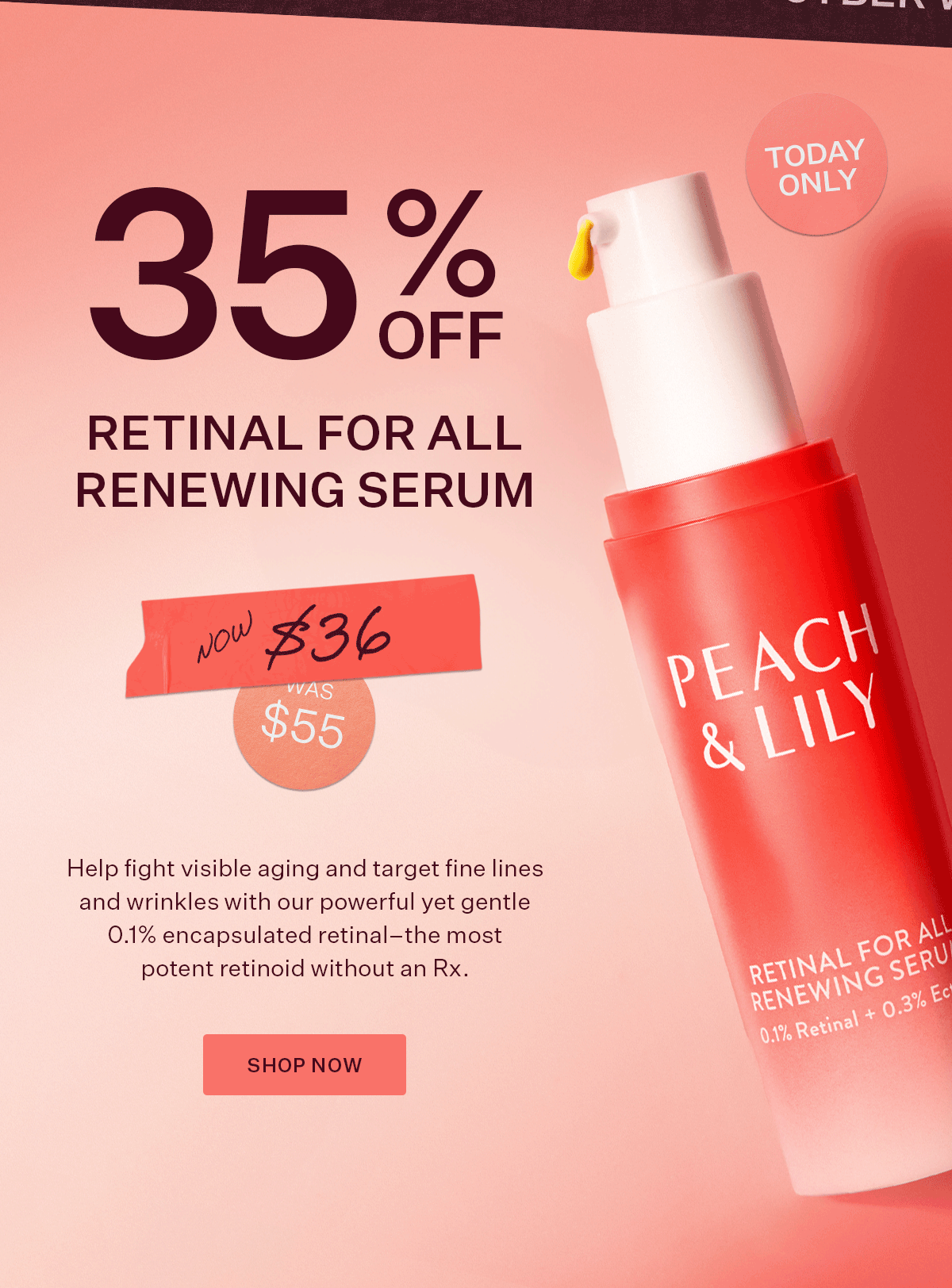 35% Off Retinal For All Renewing Serum - Today Only