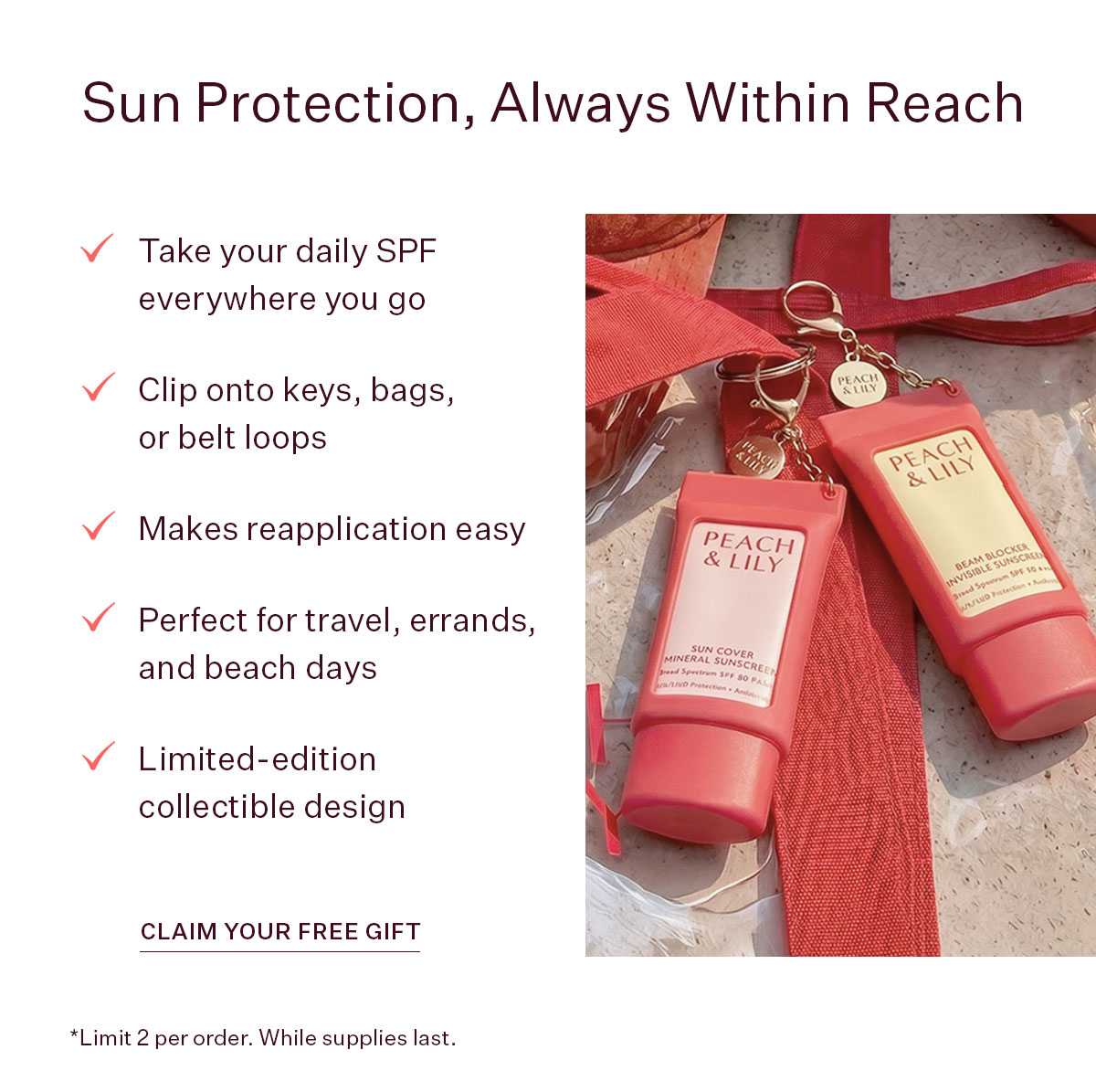 Sun Protection, Always Within Reach