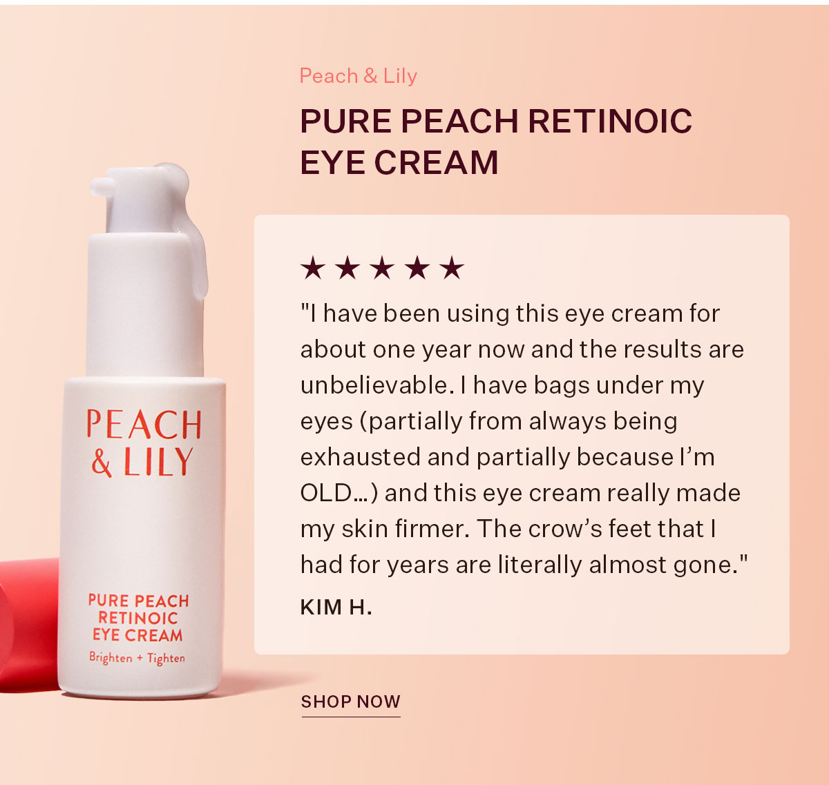 Pure Peach Retinoic Eye Cream