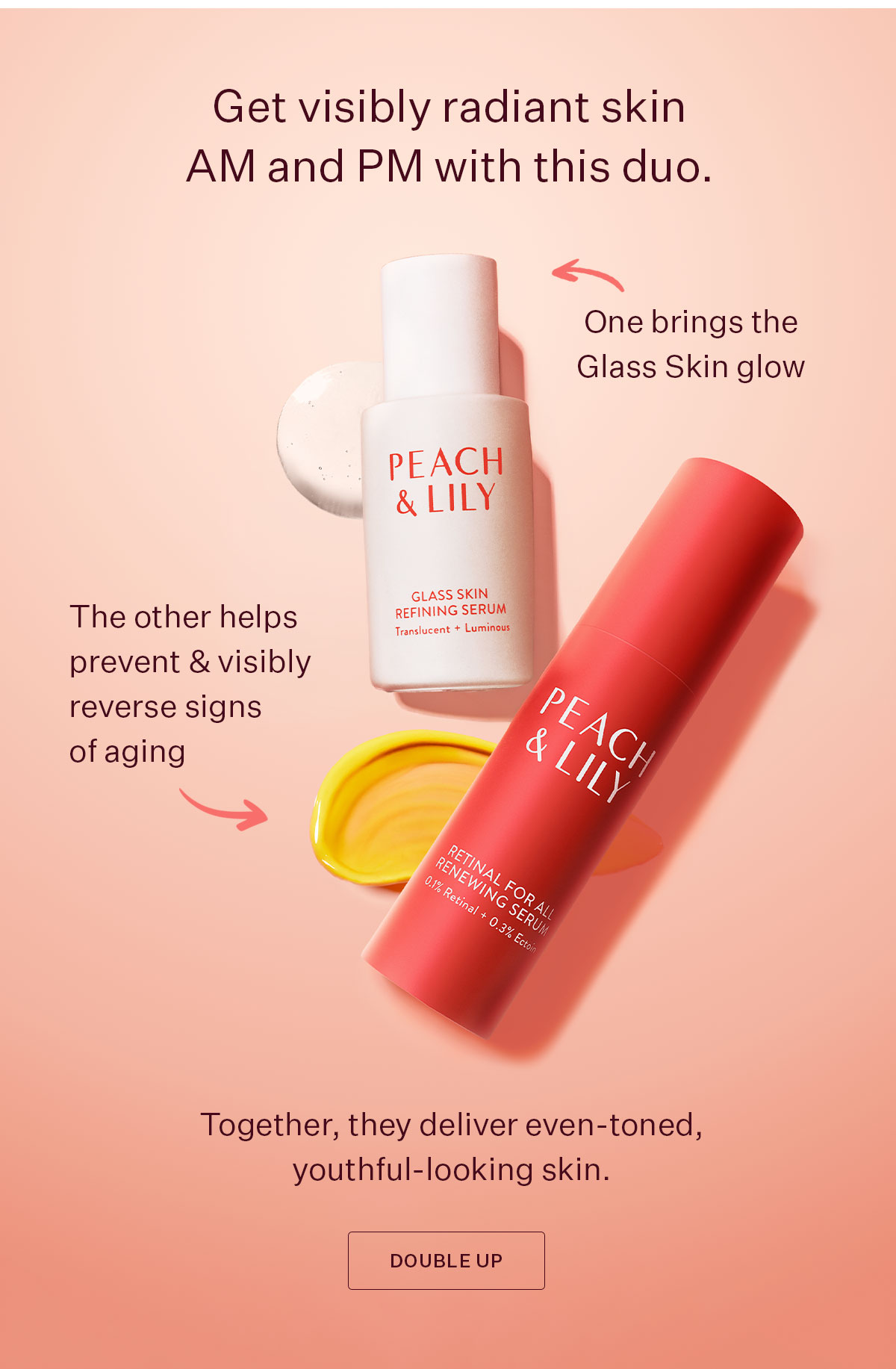 Get visibly radiant skin AM and PM with this duo.