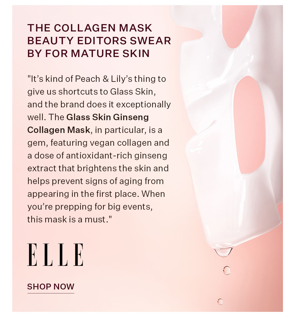 Glass Skin Ginseng Collagen Mask