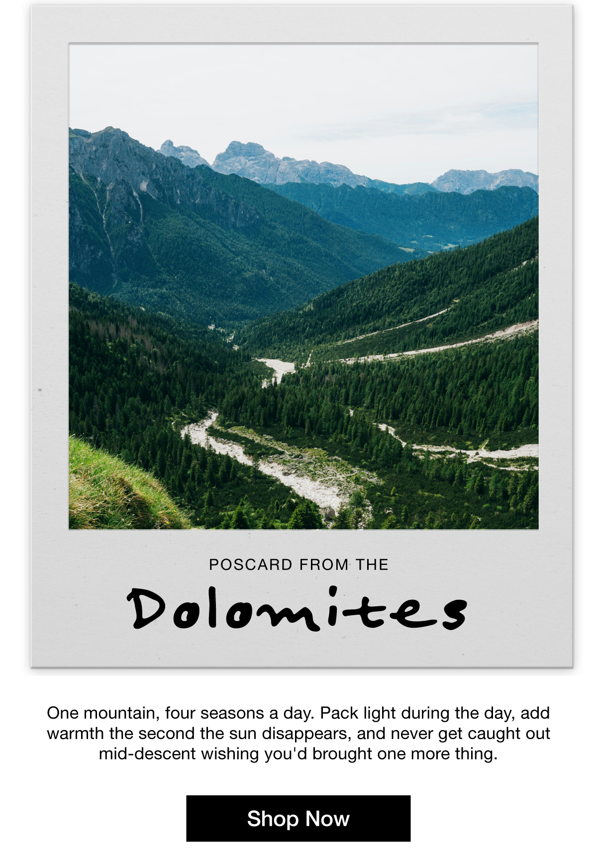 Postcard From The Dolmites