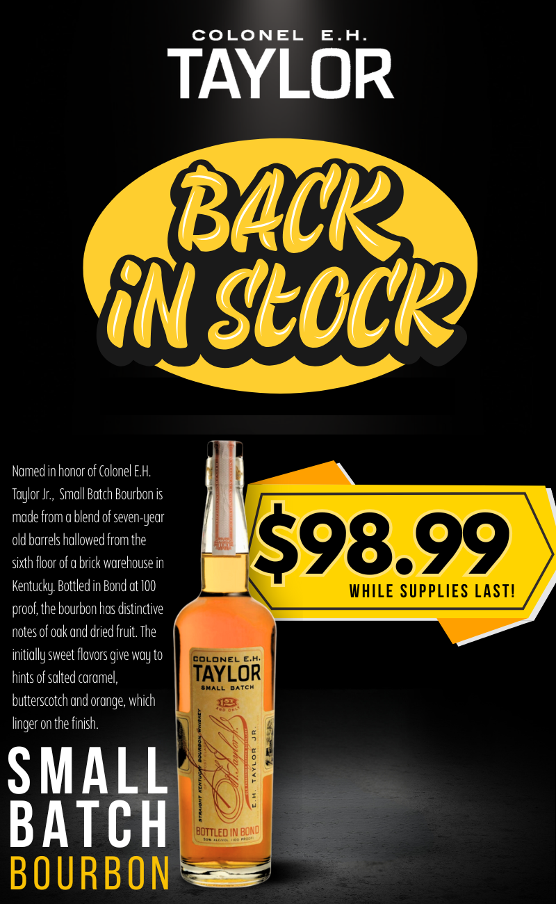 Saturday, April 5 2025 E.H. Taylor Small Batch — Don's