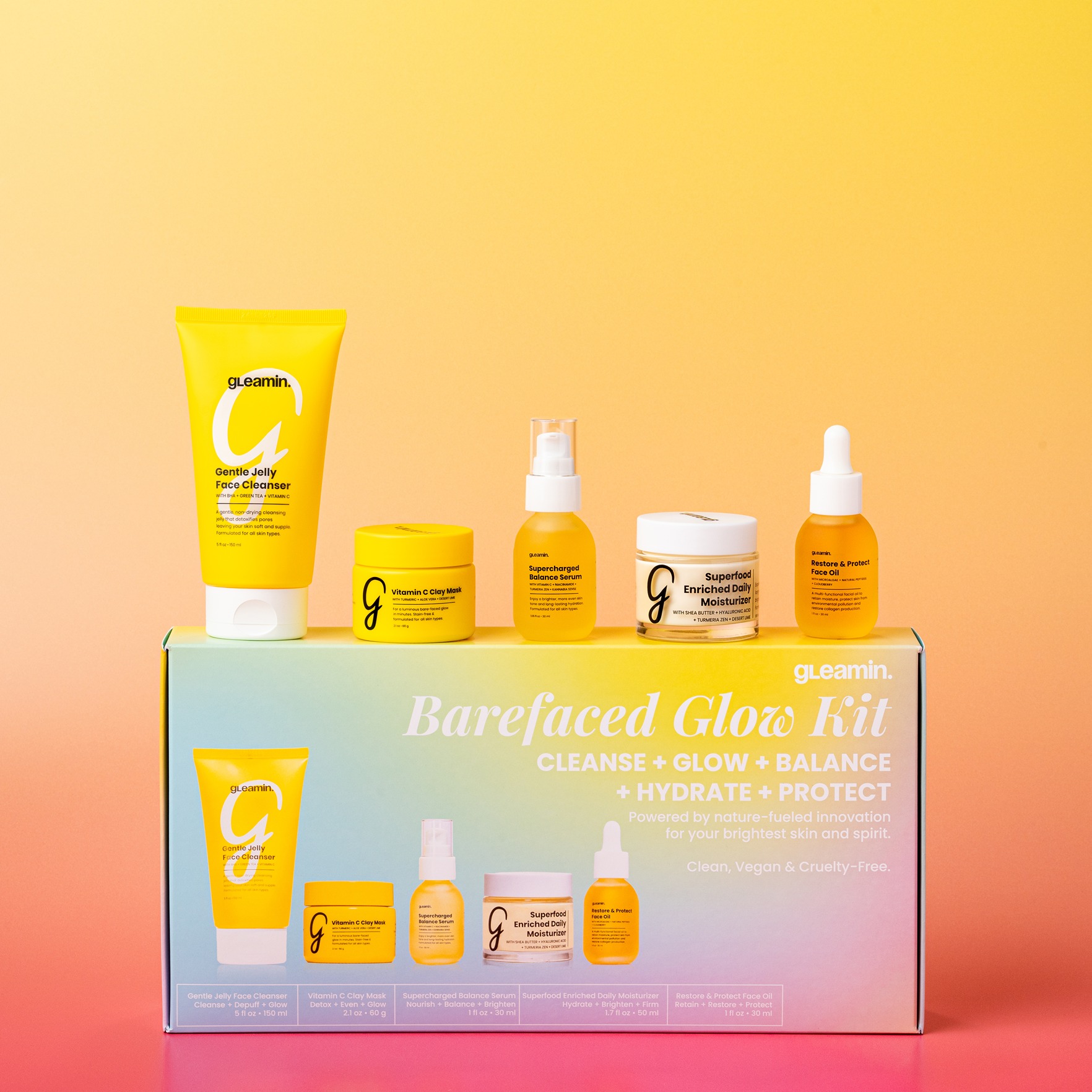 Barefaced Glow kit