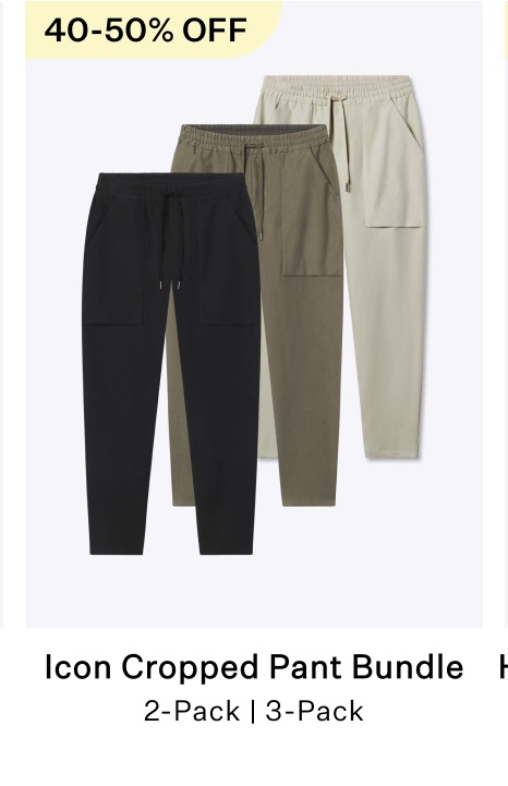 Icon Cropped Pant Bundle