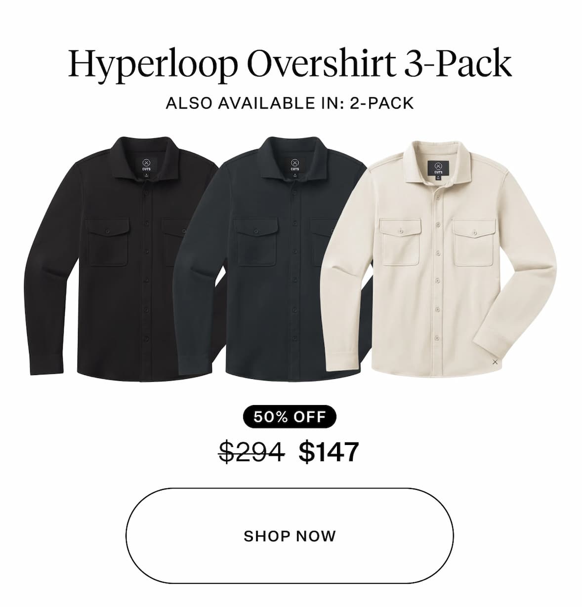 Hyperloop Overshirt 3-Pack