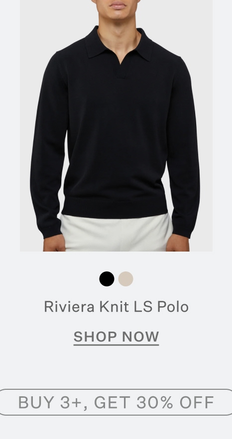 Riviera Knit Long Sleeve Polo