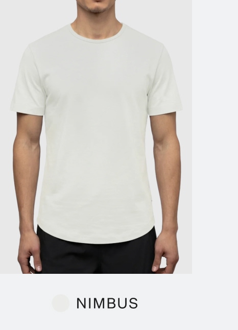 Crossover Active Tee in Nimbus