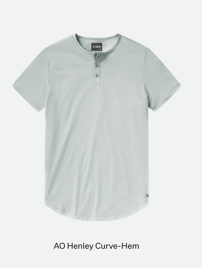 AO Henley Curve-Hem