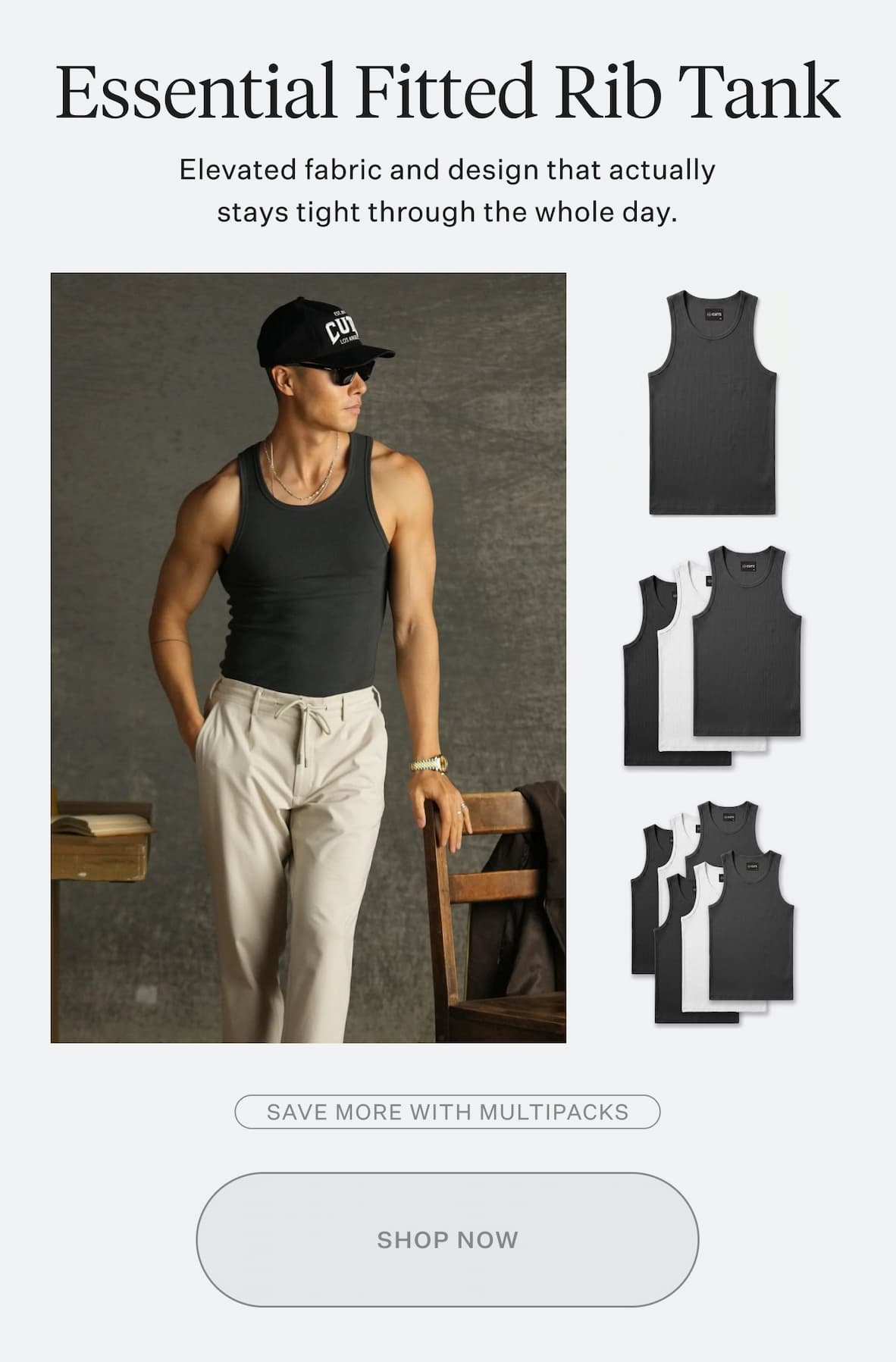 Essential Fitted Rib Tank