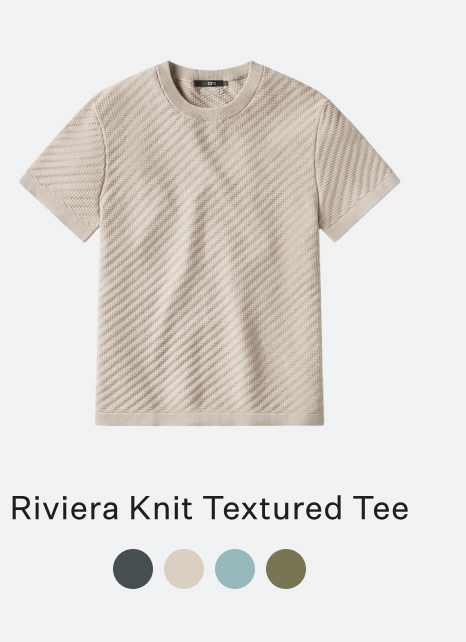 Riviera Knit Textured Tee