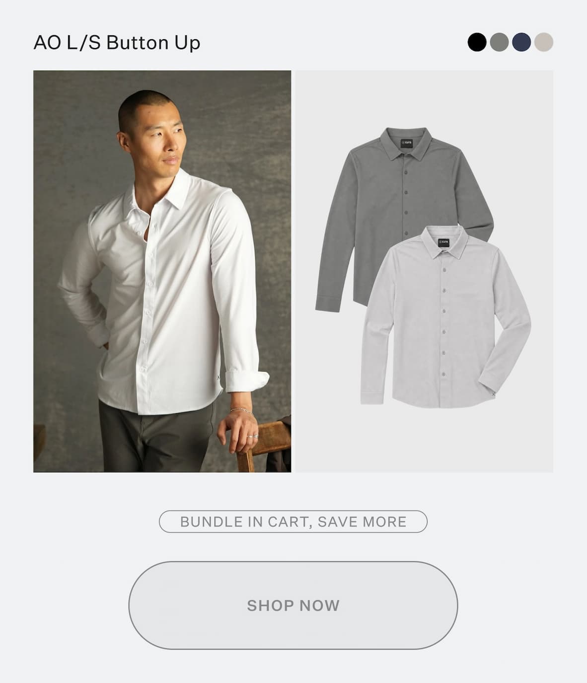 AO Long Sleeve Button Up