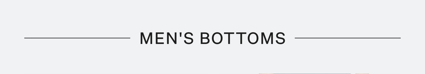 Men's Bottoms