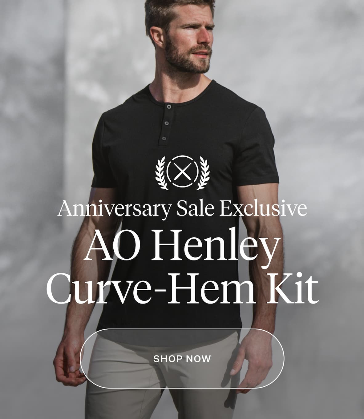 Shop Now - AO Henley Curve-Hem Kit 30-60% Off Sitewide