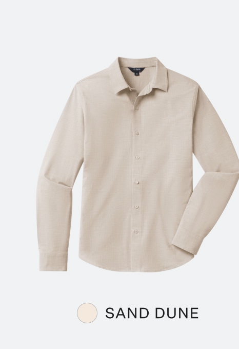SoHo Long Sleeve Button Up - Sand Dune