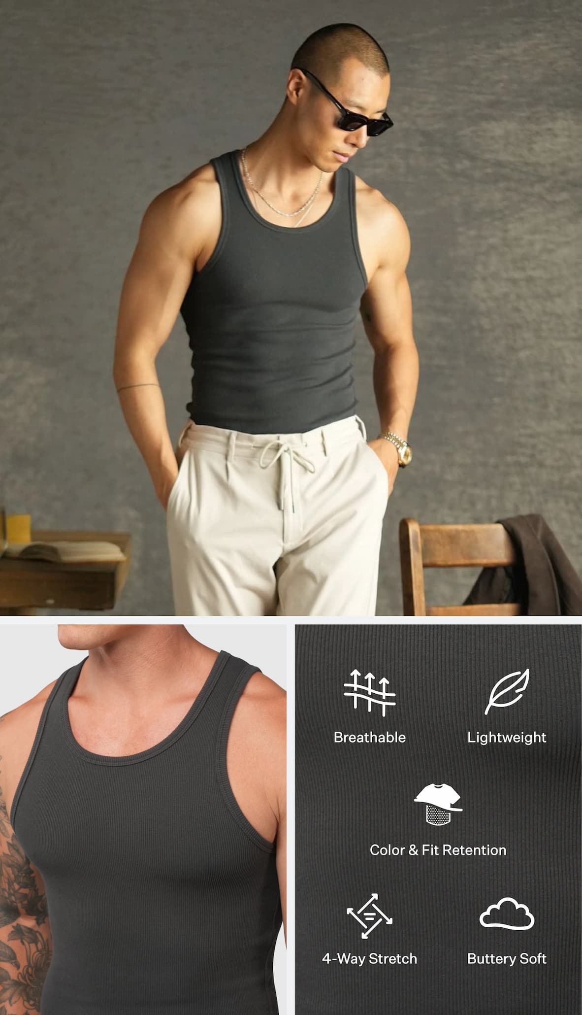 Essential Fitted Rib Tank