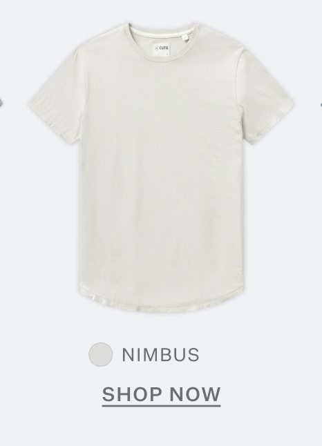 Featherlight Pima Tees in Nimbus