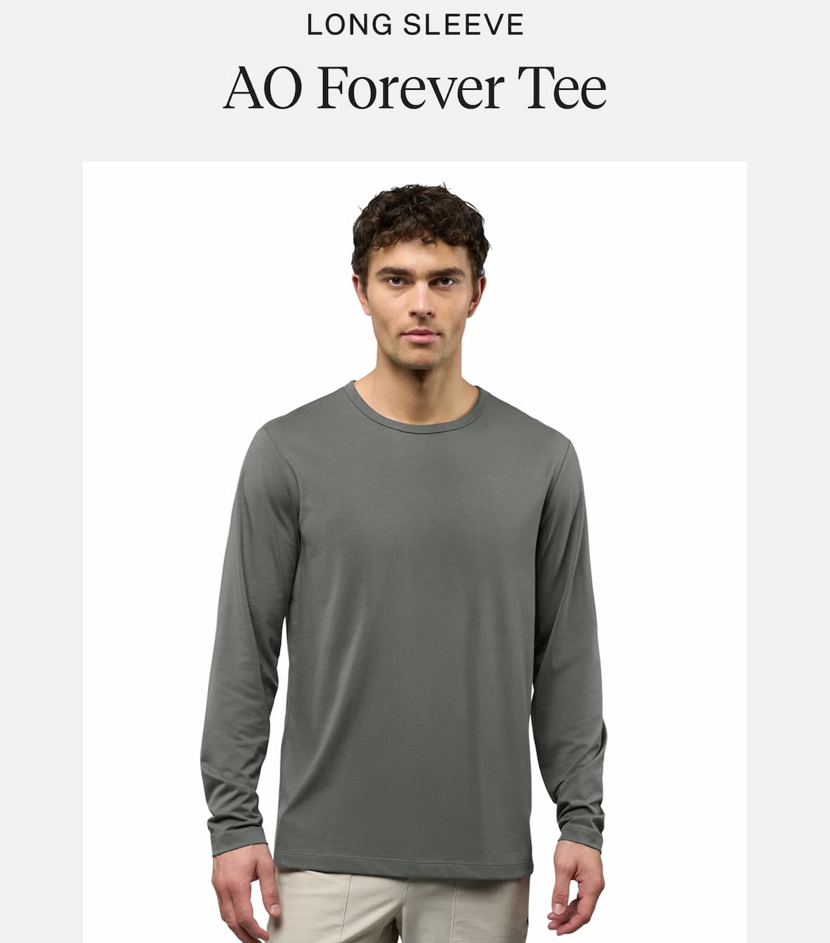 Shop AO Forever Long Sleeve Tee