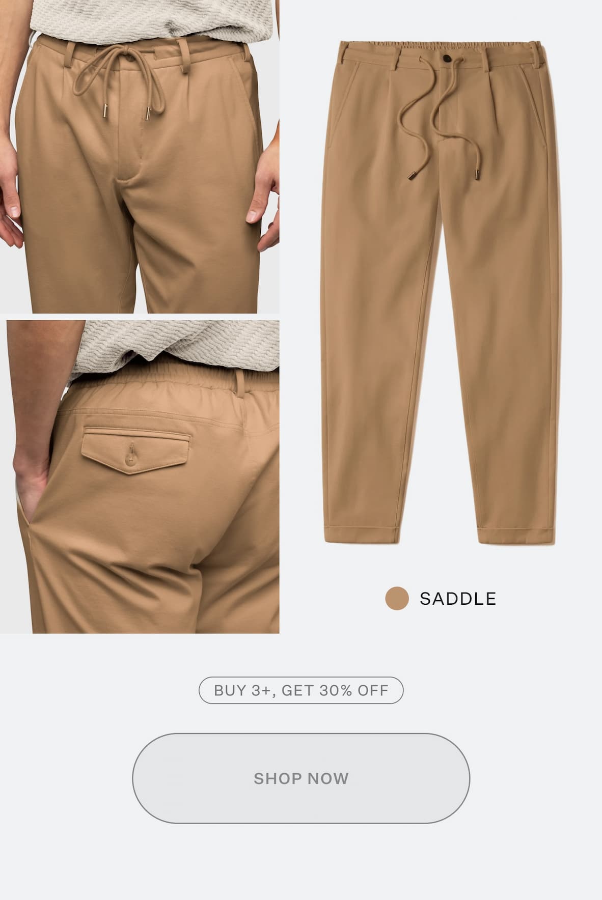 SoHo Trouser in Saddle