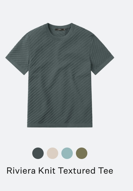 Riviera Knit Textured Tee