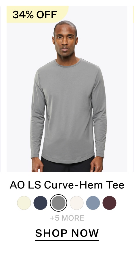 AO LS Curve-Hem Tee