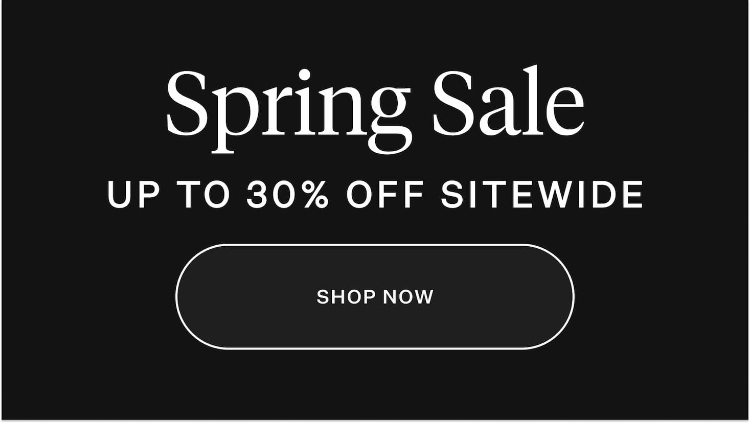 Up to 30% Off Sitewide
