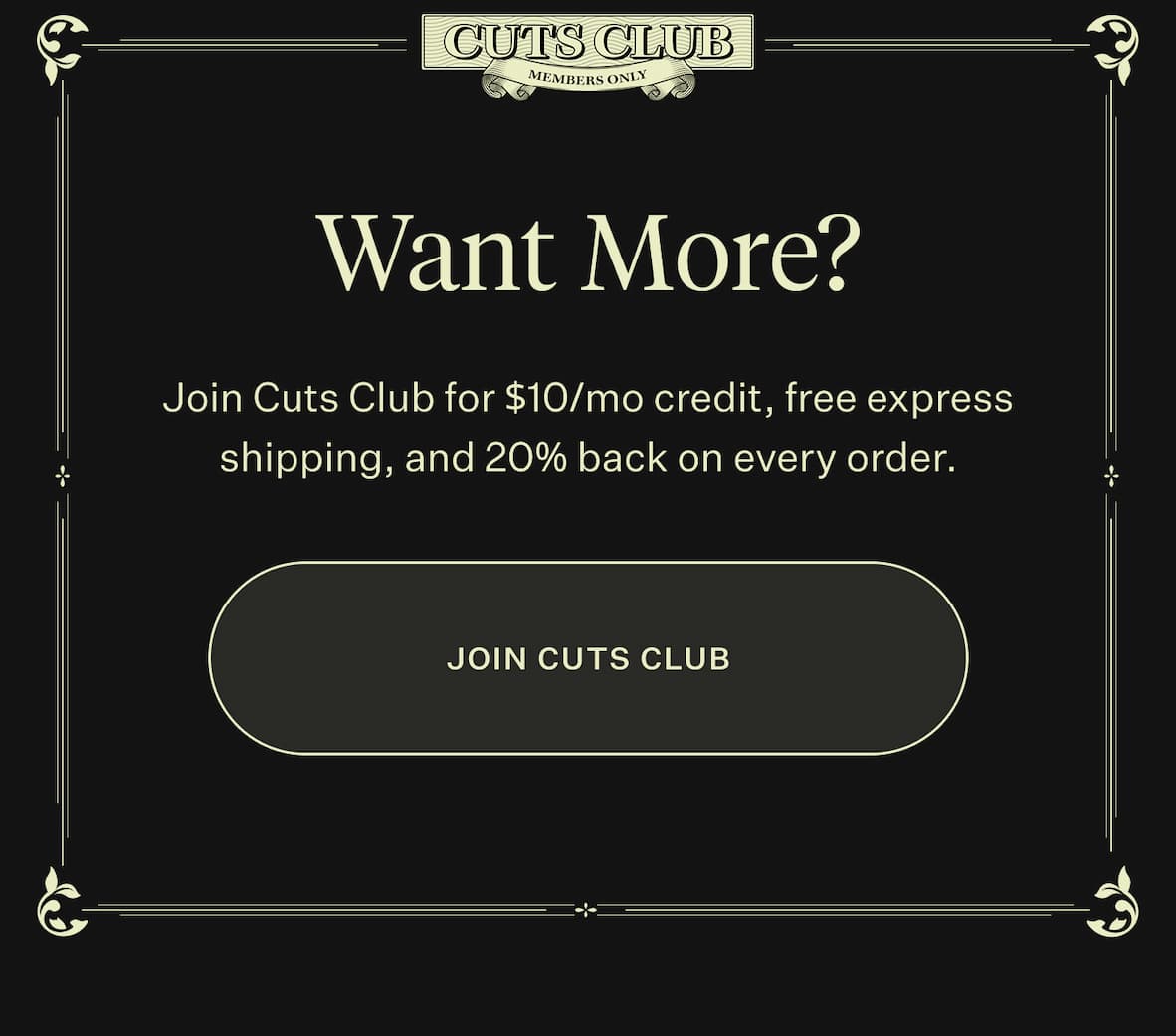 Join the Cuts Club
