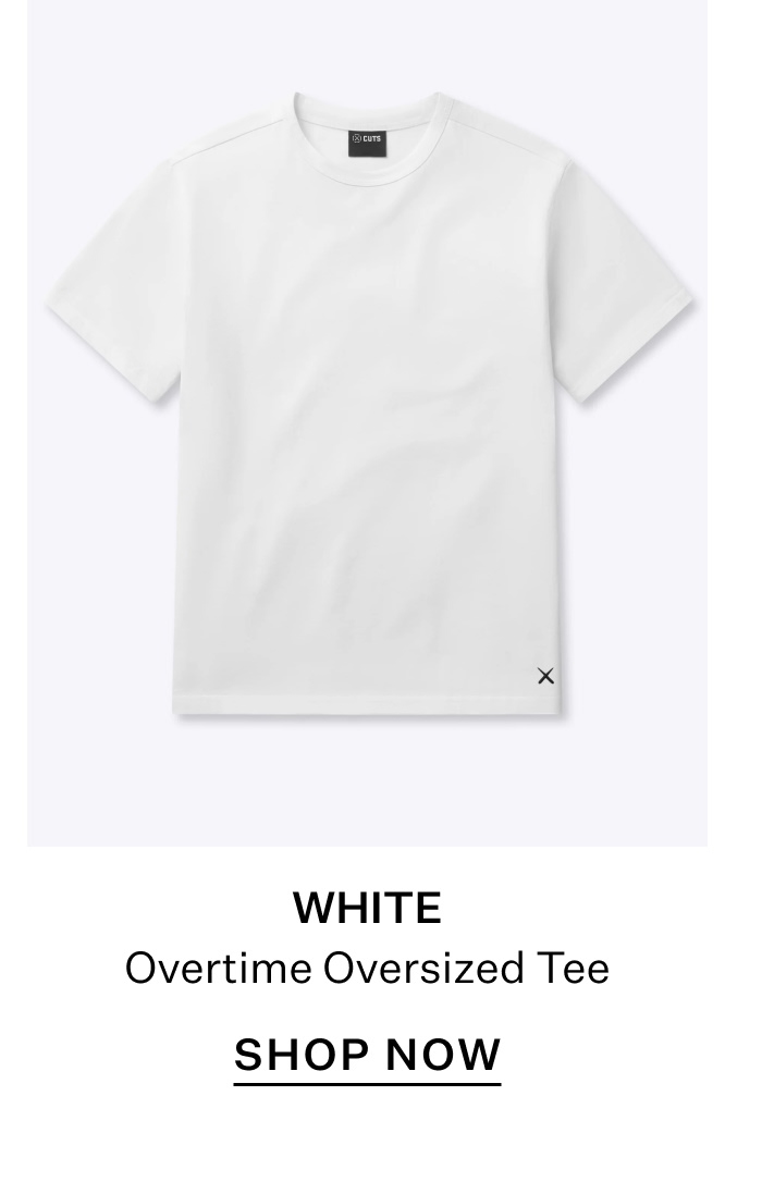 Overtime Oversize Tee - White