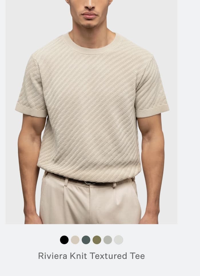 Riviera Knit Textured Tee