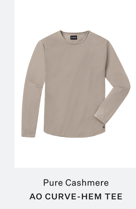 Pure Cashmere AO Curve-Hem Tee