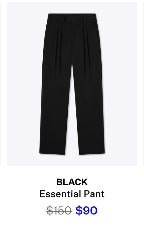 Essential Pant - Black