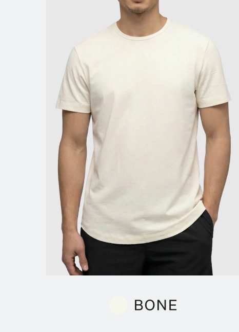 Crossover Active Tee in Bone