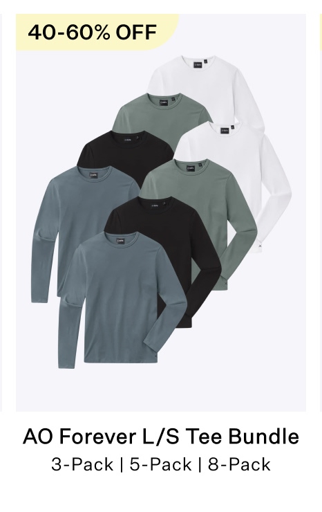 AO Forever Long Sleeve Tee Bundle