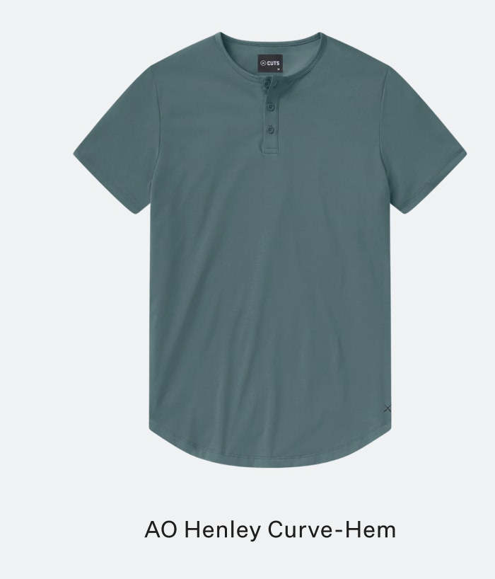 Ao Henley Curve-Hem