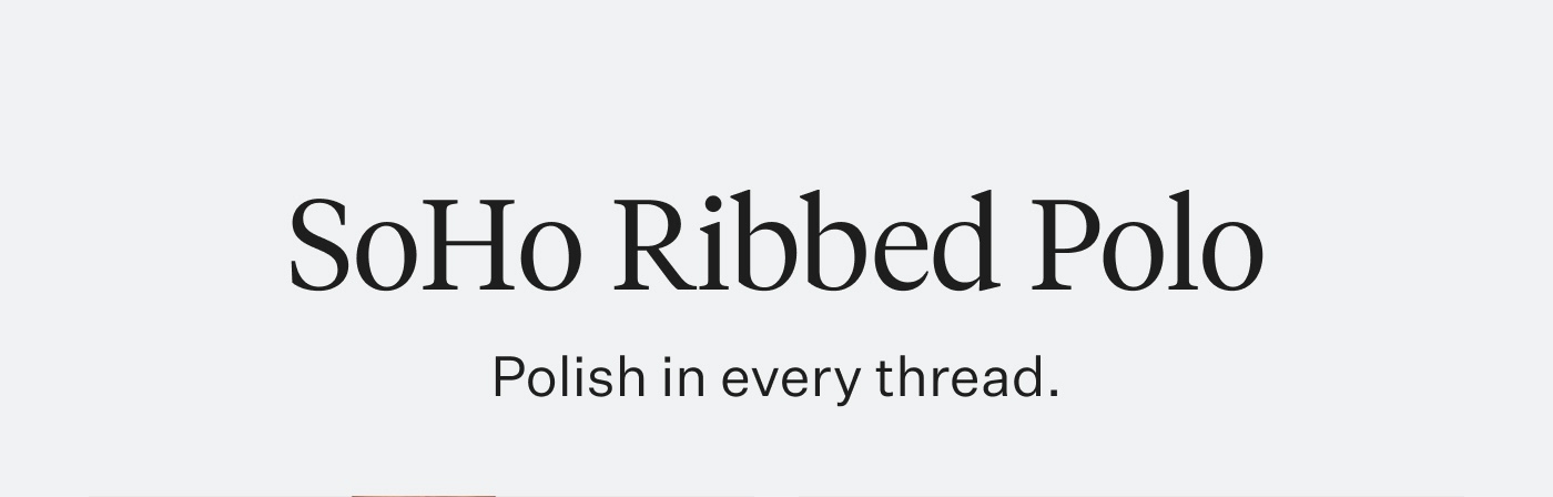 SoHo Ribbed Polo