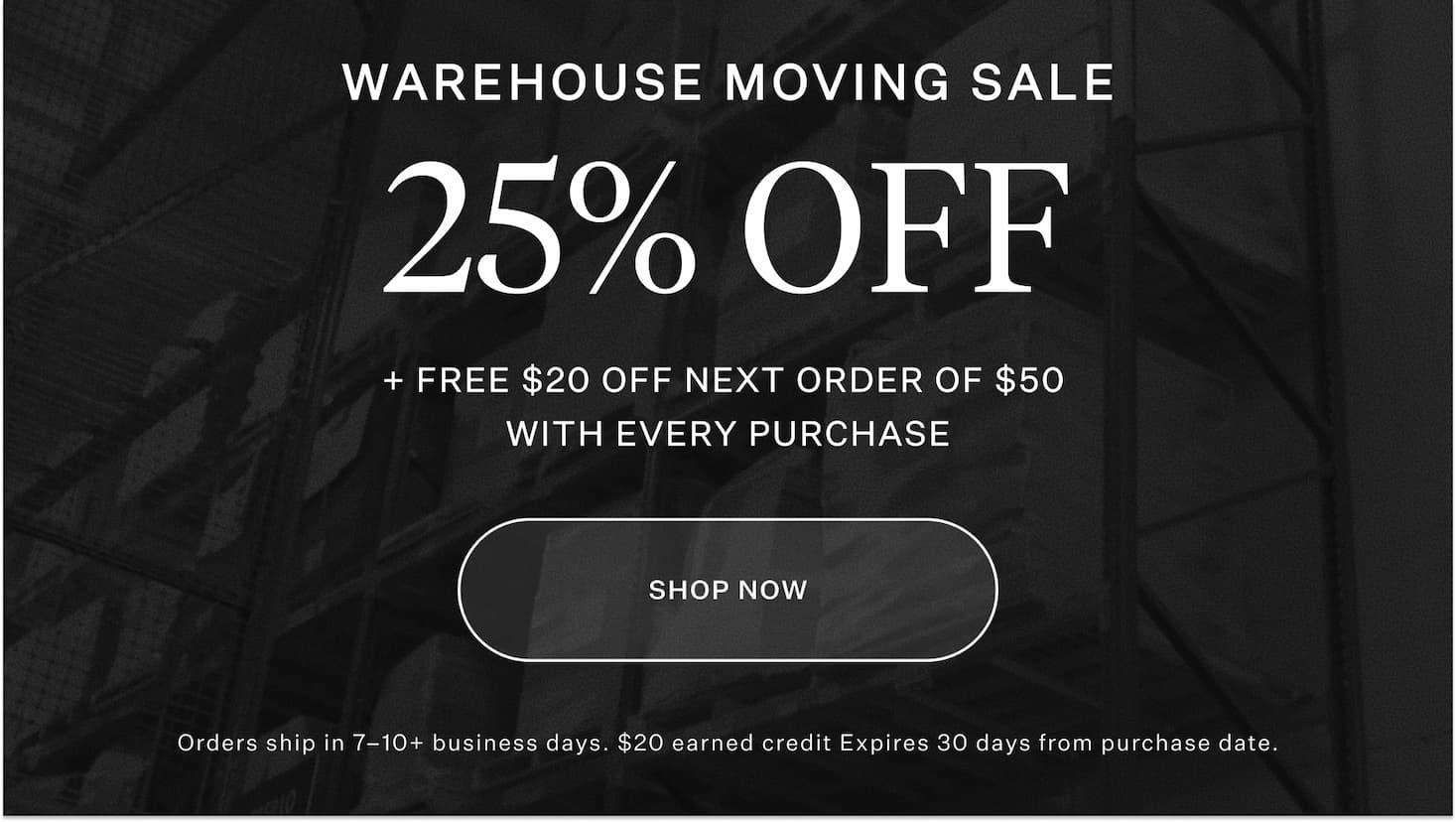 25% Off Sitewide