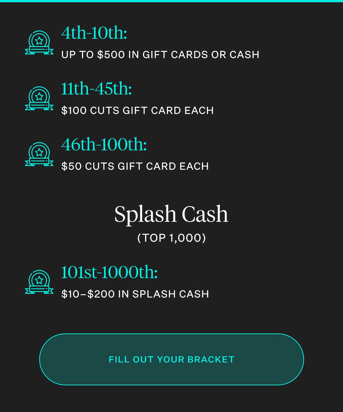 FILL OUT YOUR BRACKET